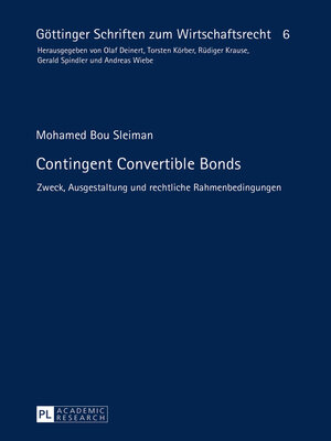 cover image of Contingent Convertible Bonds